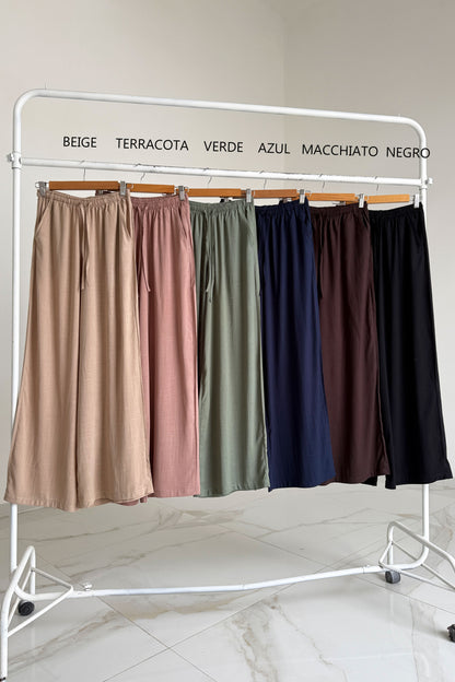 PALAZO VALERIA | lino spandex