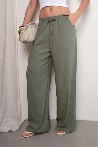 PALAZO VALERIA | lino spandex