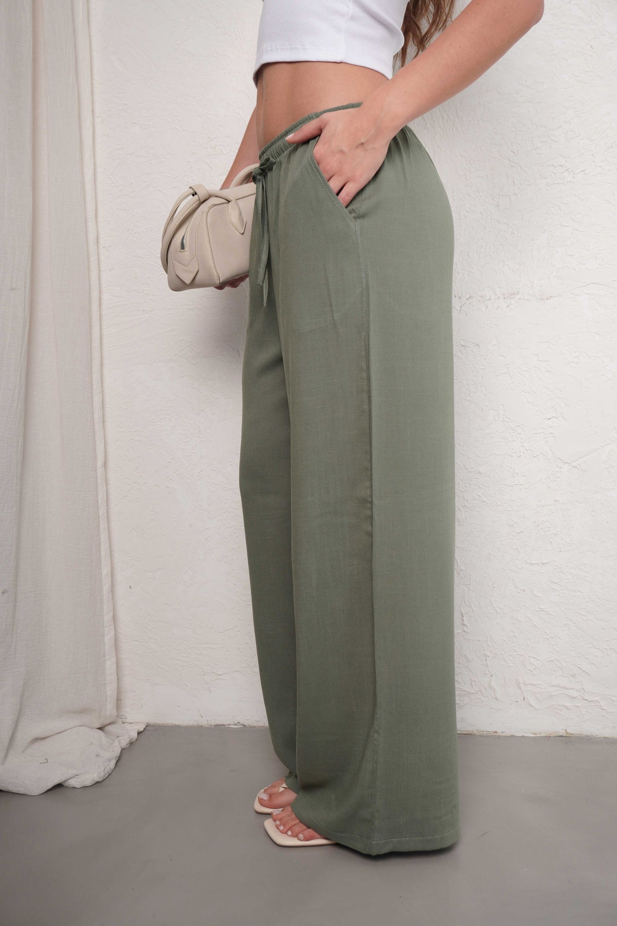 PALAZO VALERIA | lino spandex