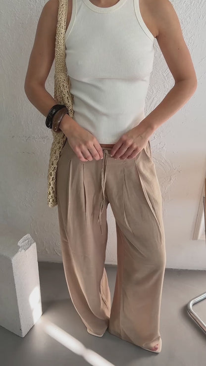 PALAZO YAN | lino spandex