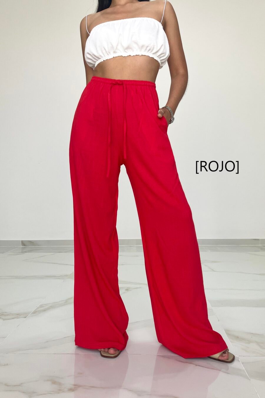 PALAZO JEJU lino spandex - Imagen 7