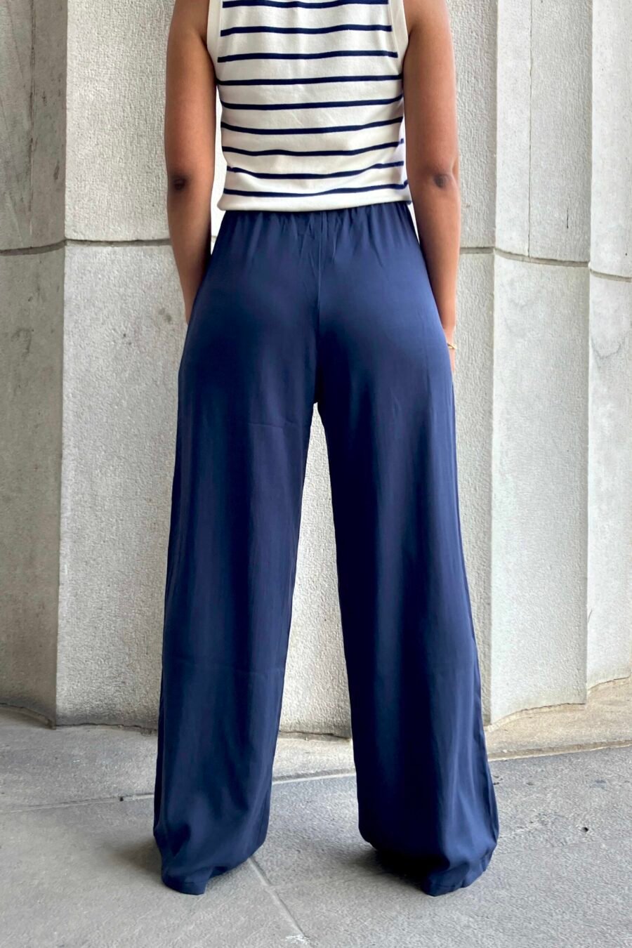 Alternative view of PALAZO JEJU lino spandex