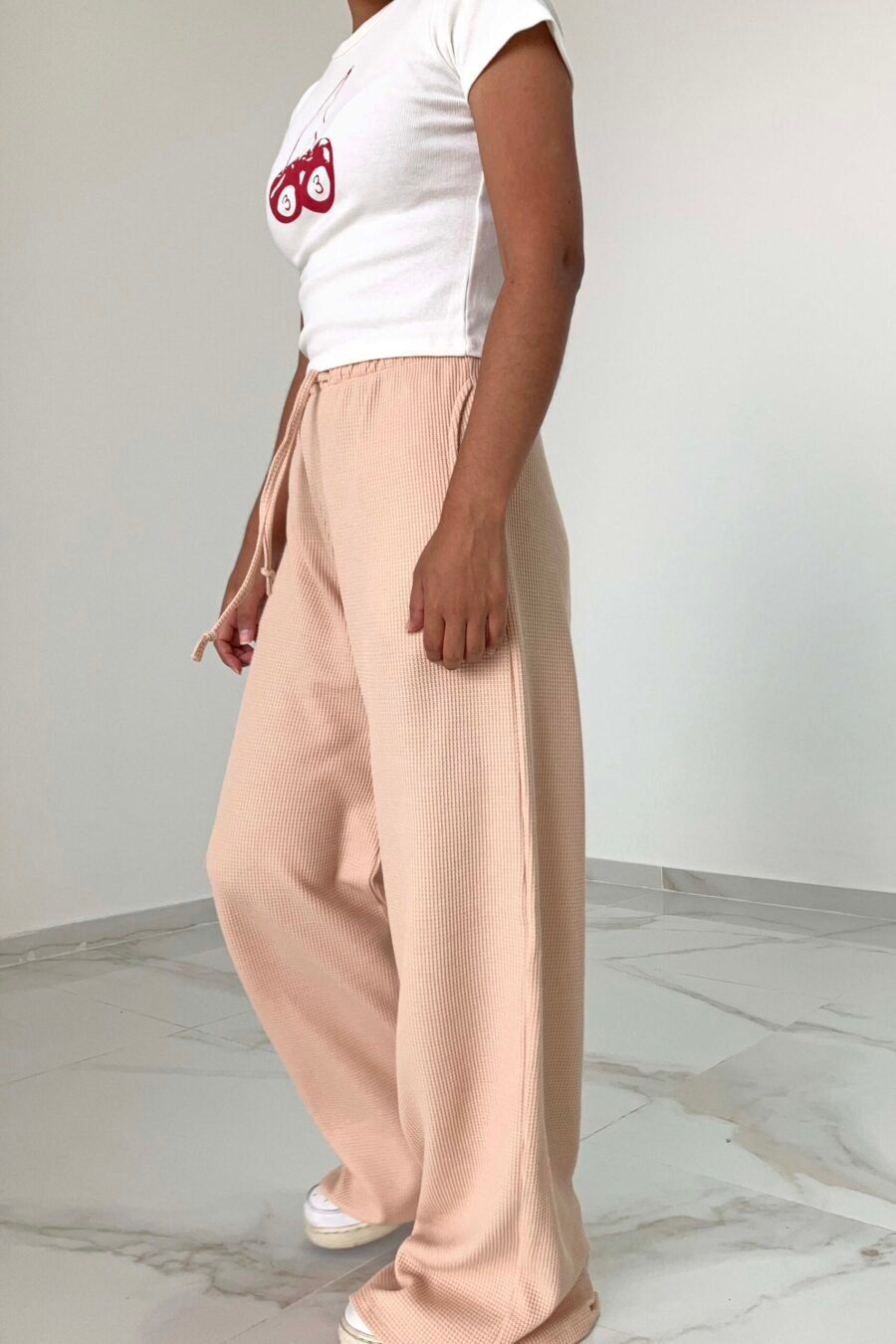 Alternative view of PALAZO PALERMO(algodón waffle)