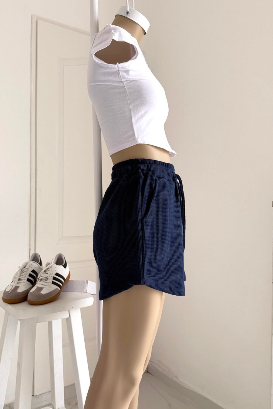 SHORT HEBE algodón waffle - Imagen 2
