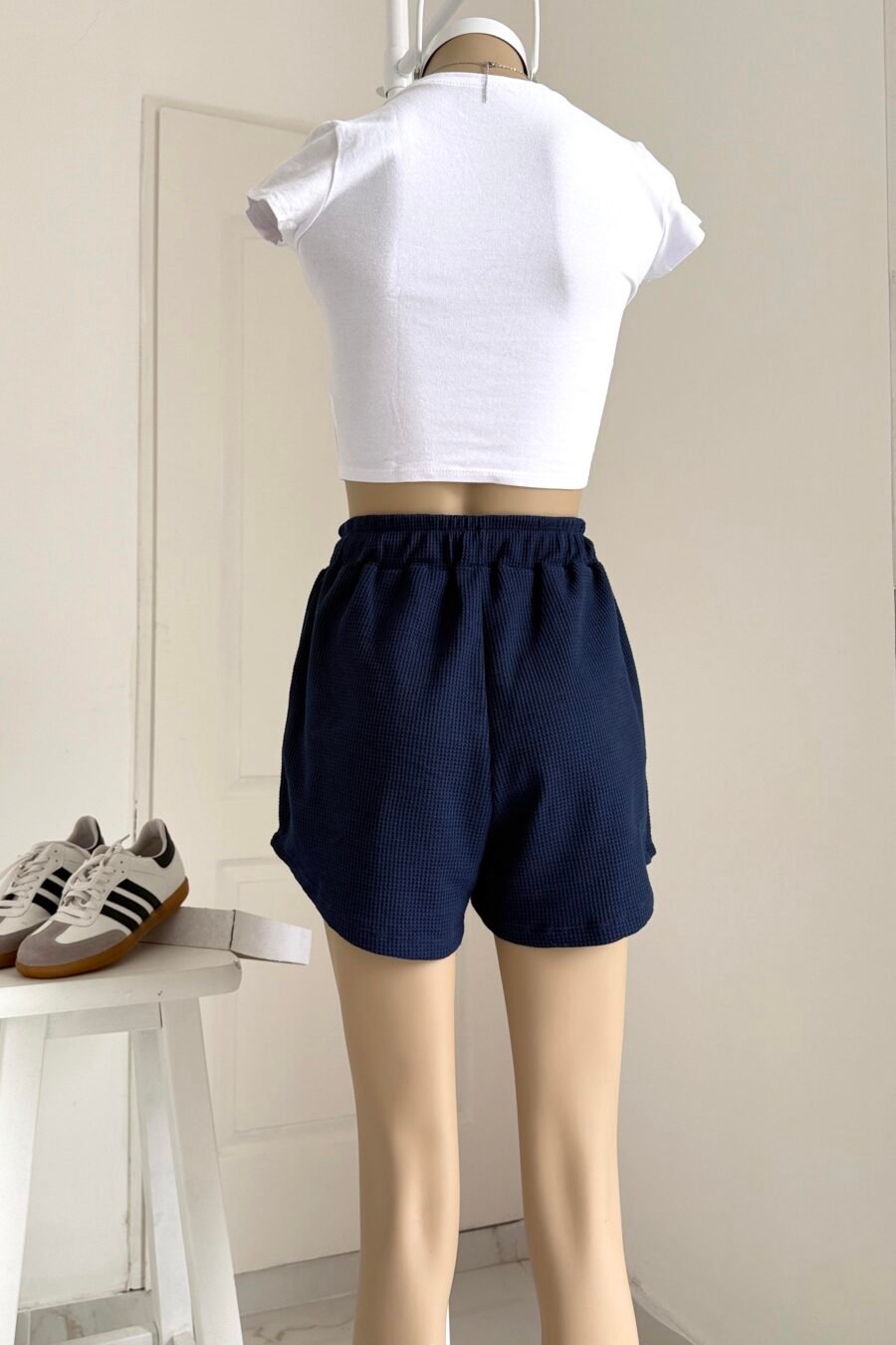 SHORT HEBE algodón waffle - Imagen 3