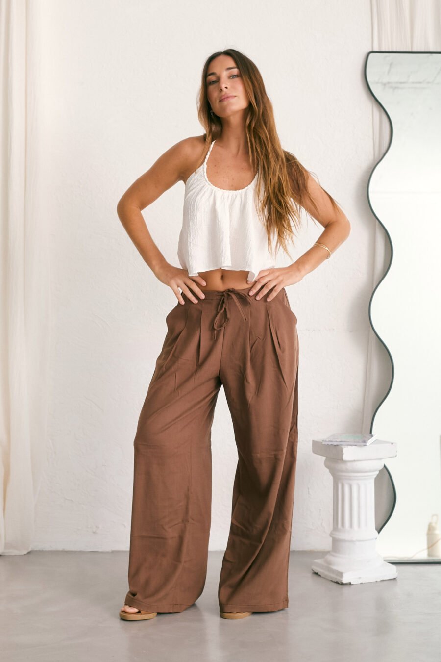 PALAZO NIX lino spandex