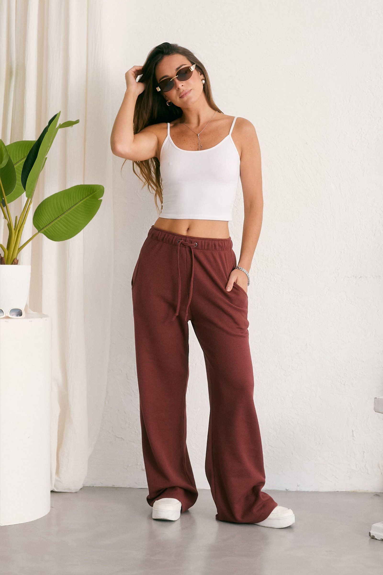 PALAZO SELENE algodón waffle